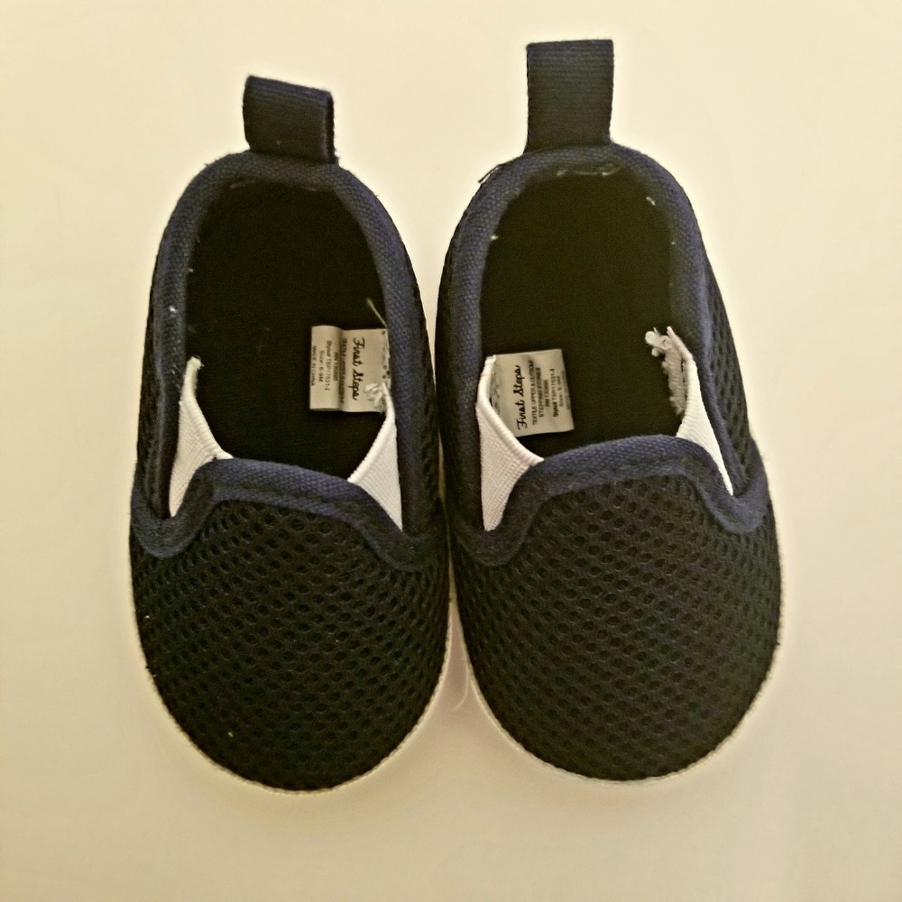 First Steps Baby Boy Navy Blue Slide Shoes 6-9M - Picture 3 of 4